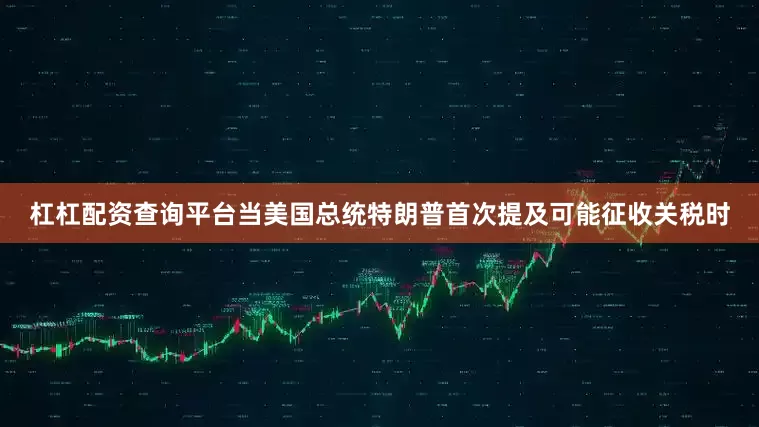 杠杠配资查询平台当美国总统特朗普首次提及可能征收关税时